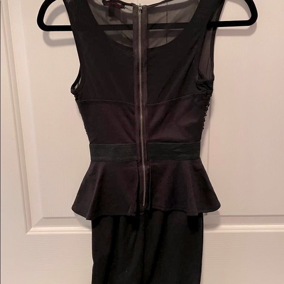 LED Peplum Style Dress-Imported-Black - Picture 3 of 5